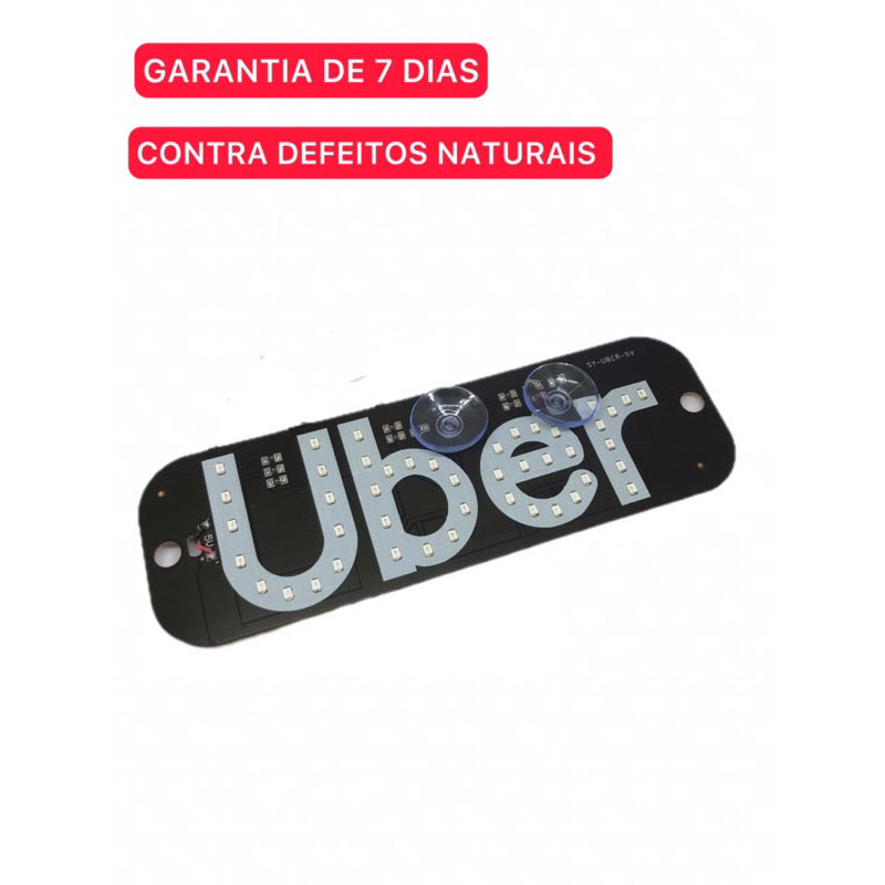 Placa Uber Motorista De Aplicativo 4 Cores