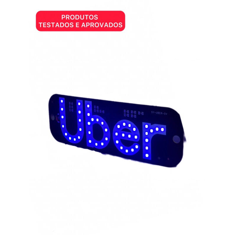Placa Uber Motorista De Aplicativo 4 Cores