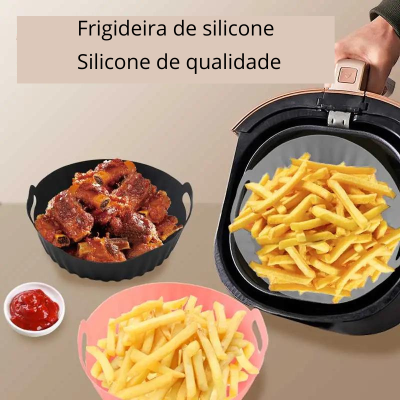 Forma de Silicone Antiaderente para AirFryer