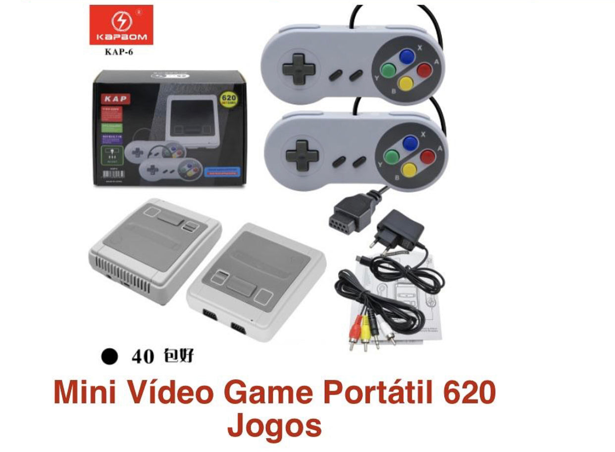 Mini Video Game Portátil 620 Jogos