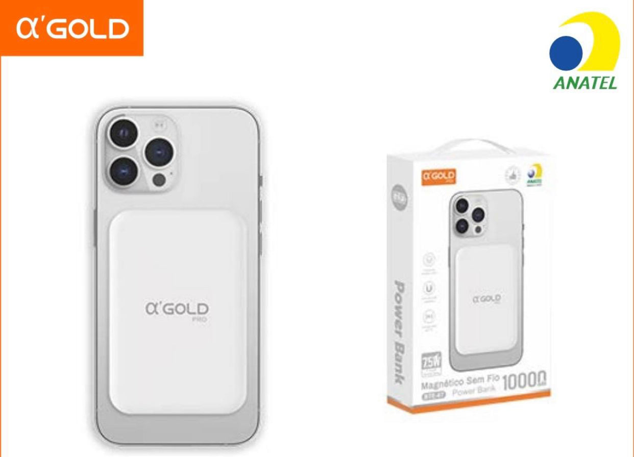 Carregador portátil 10.000MAH magnético 7.5W Todos os modelos