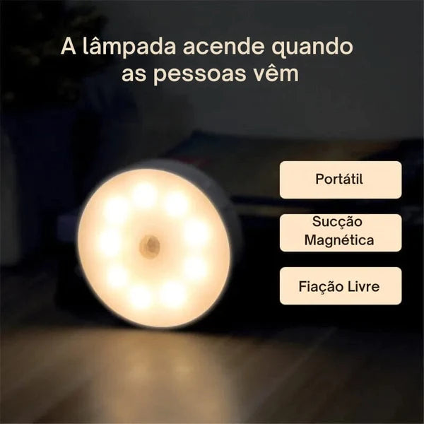 Luz Noturna LED com Indução Inteligente