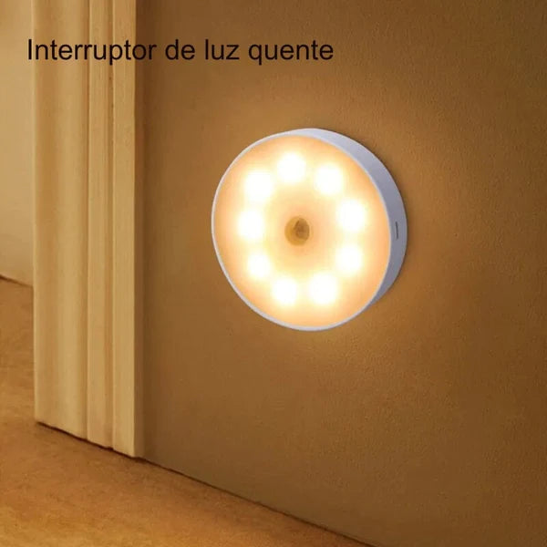 Luz Noturna LED com Indução Inteligente